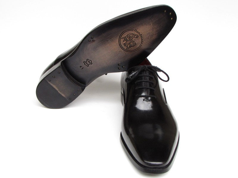 Paul Parkman Men's Black Oxfords Leather Upper and Leather Sole (ID#019-BLK) PAUL PARKMAN