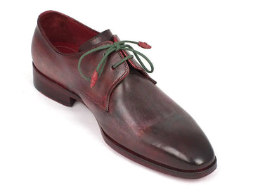 Paul Parkman Men's Mixed Color Hand-Painted Plain Toe Derby Shoes (ID#DB59MX) PAUL PARKMAN