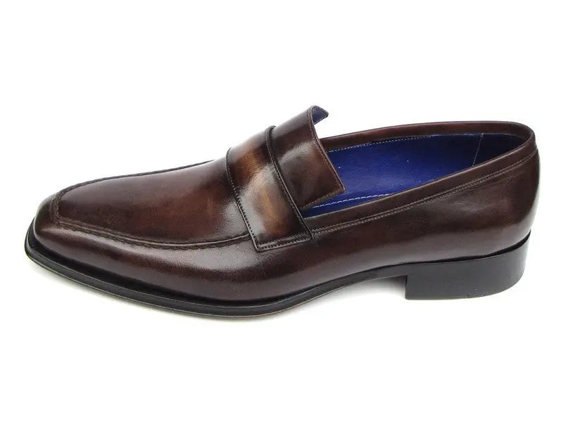 Paul Parkman Men's Bronze Hand-Painted Loafers (ID#012-BRNZ) PAUL PARKMAN