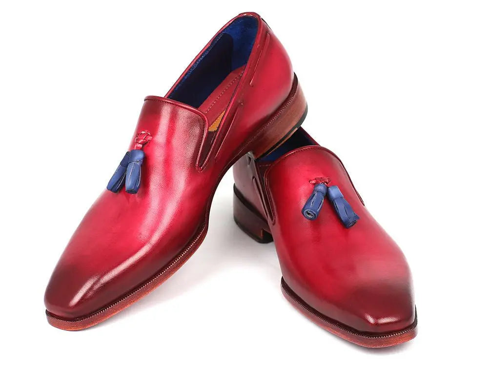 Paul Parkman Men's Burgundy Tassel Loafers (ID#5141BUR) PAUL PARKMAN