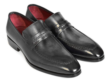 Paul Parkman Gray & Black Men's Loafers For Men (ID#068-GRAY)