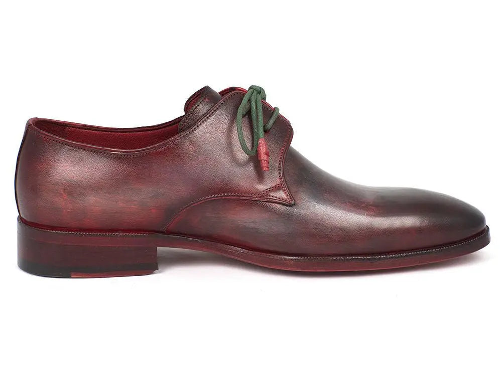 Paul Parkman Men's Mixed Color Hand-Painted Plain Toe Derby Shoes (ID#DB59MX) PAUL PARKMAN