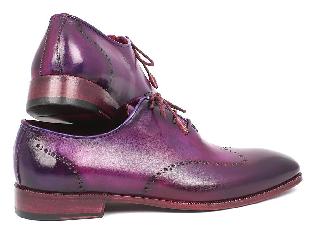 Paul Parkman Men's Purple Wingtip Oxfords (ID#84HT12) PAUL PARKMAN