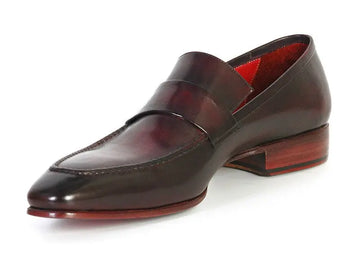 Paul Parkman Men's Purple/Black Hand-Painted Genuine Leather Loafers (ID#093-PURP-BLK) PAUL PARKMAN