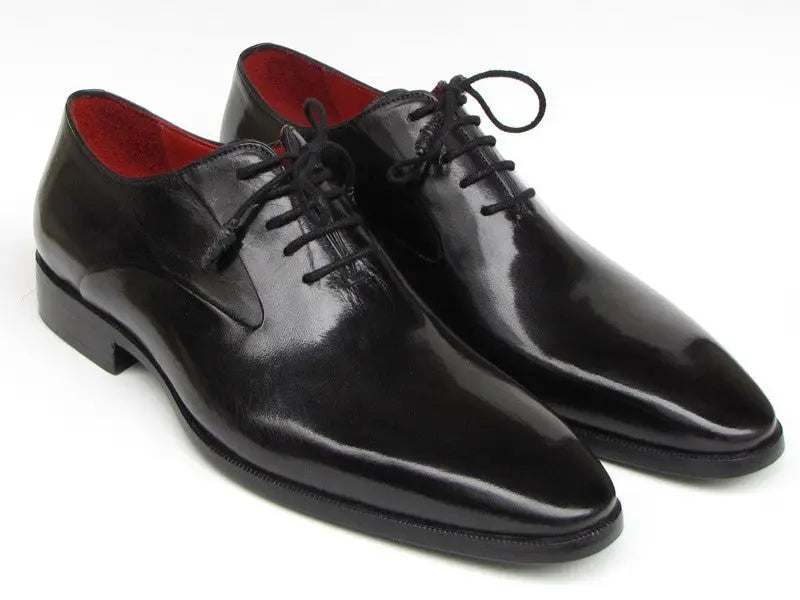 Paul Parkman Men's Black Plain Toe Calfskin Oxfords (ID#019-BLK) PAUL PARKMAN