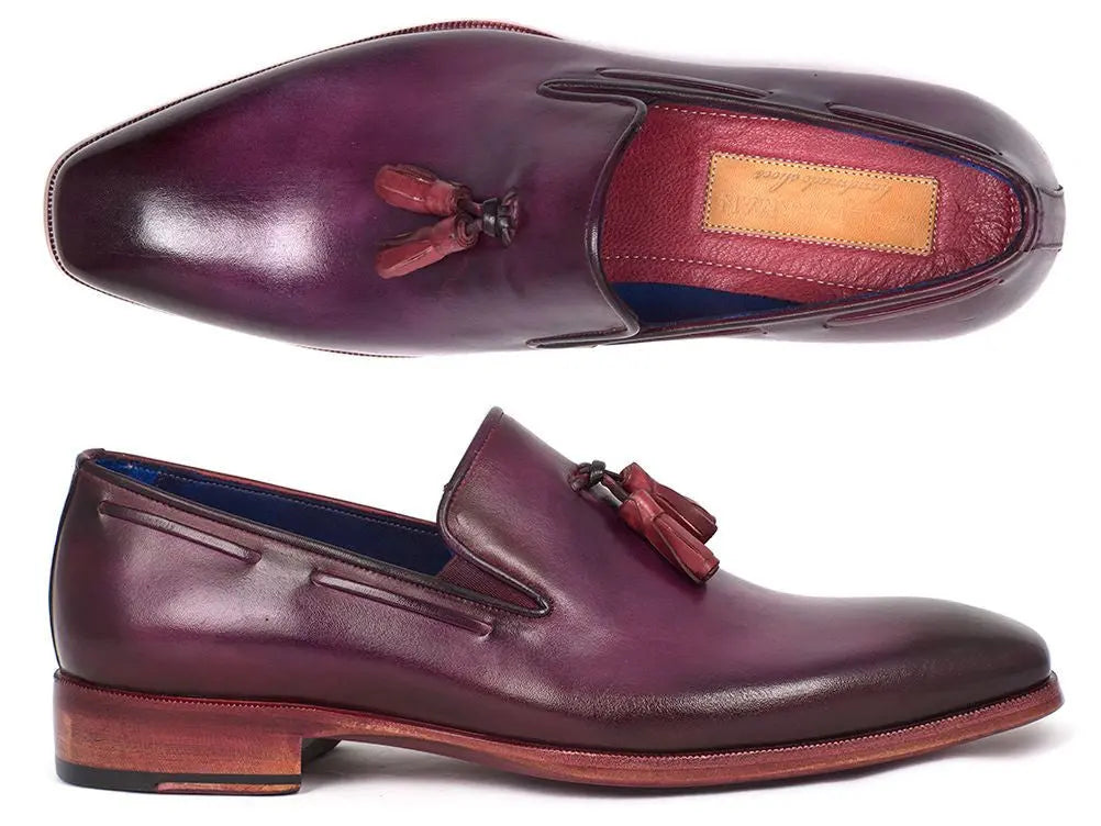 Paul Parkman Men's Purple Tassel Loafers (ID#5141PRP) PAUL PARKMAN