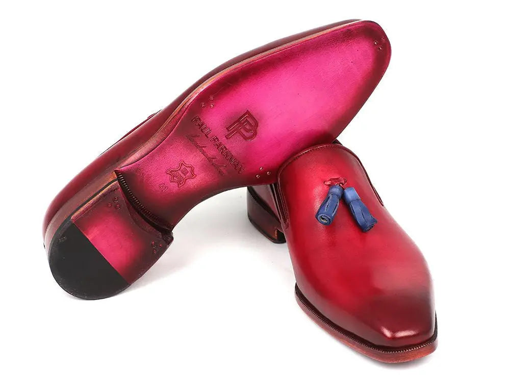 Paul Parkman Men's Burgundy Tassel Loafers (ID#5141BUR) PAUL PARKMAN