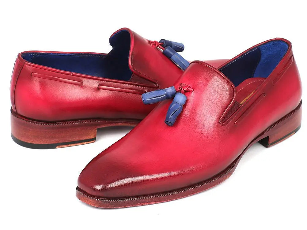 Paul Parkman Men's Burgundy Tassel Loafers (ID#5141BUR) PAUL PARKMAN