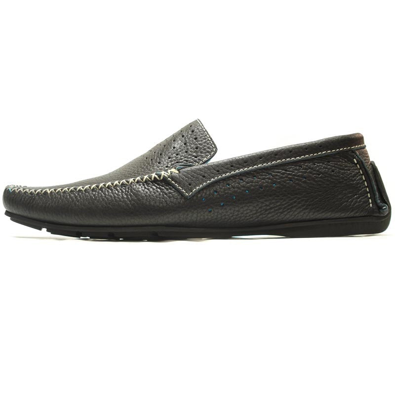 Fiesso FI-4001 Black Loafers