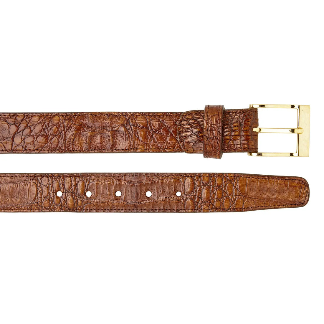 Belvedere 1999 Walnut Genuine Caiman Crocodile Belt