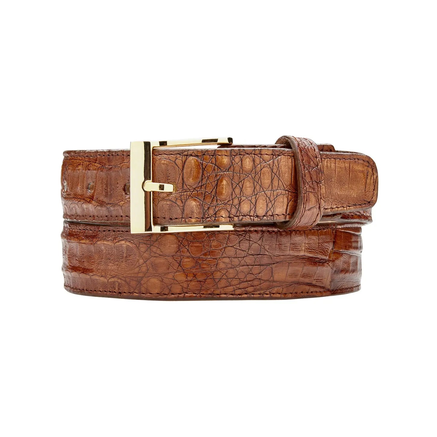 Belvedere 1999 Walnut Genuine Caiman Crocodile Belt