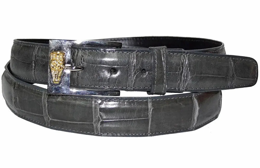 Belvedere 2008 Gray Genuine Alligator Belt