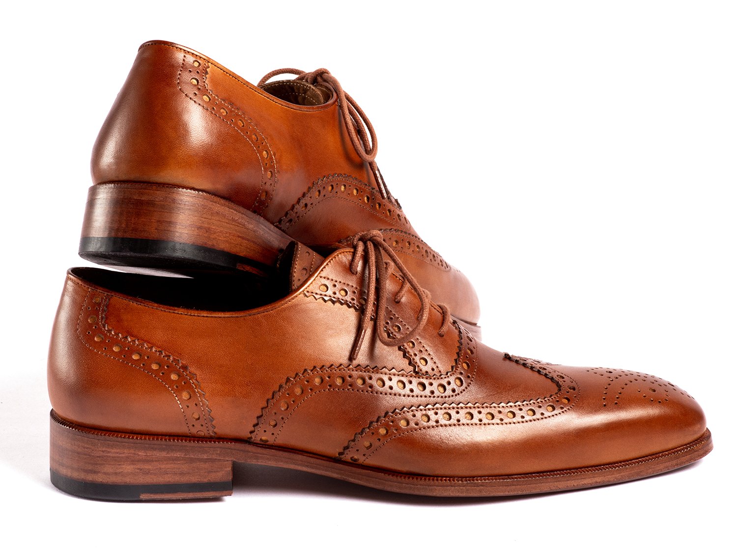 Paul Parkman Wingtip Oxfords Mid Brown (ID#5447-BRW) PAUL PARKMAN