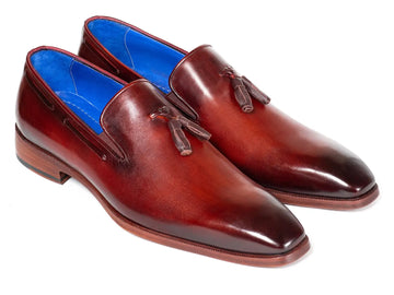 Paul Parkman Men's Garnet Brown Tassel Loafers (ID#5141GBRW) PAUL PARKMAN