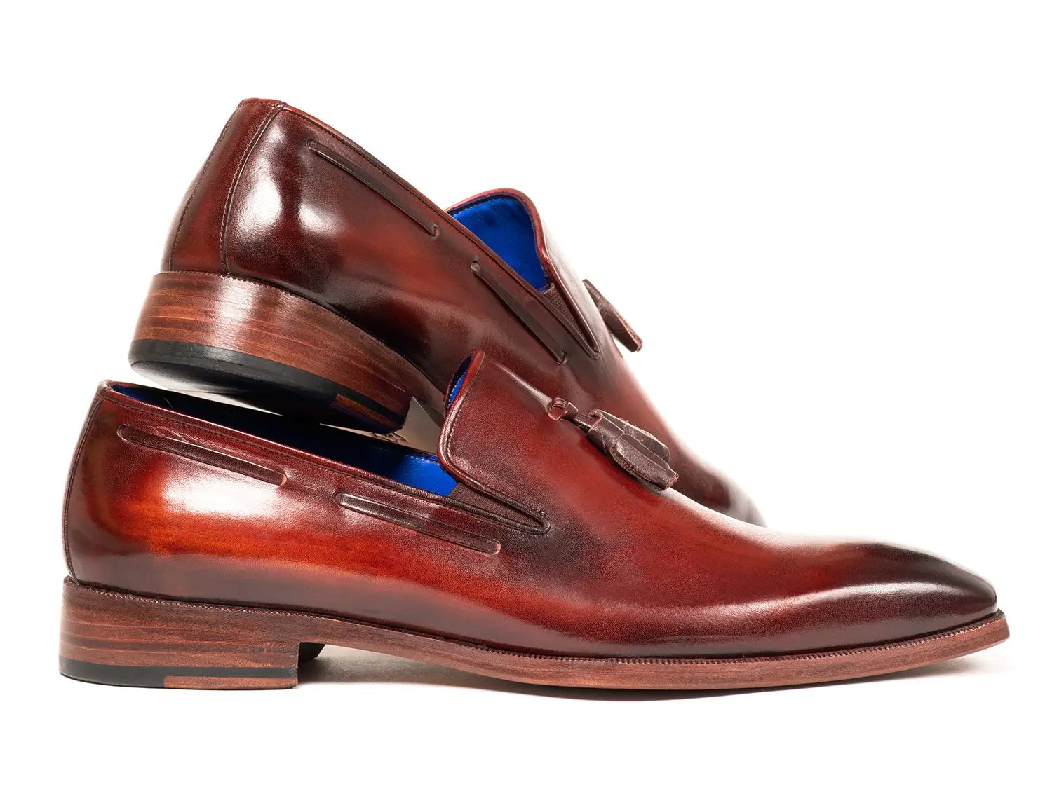 Paul Parkman Men's Garnet Brown Tassel Loafers (ID#5141GBRW) PAUL PARKMAN
