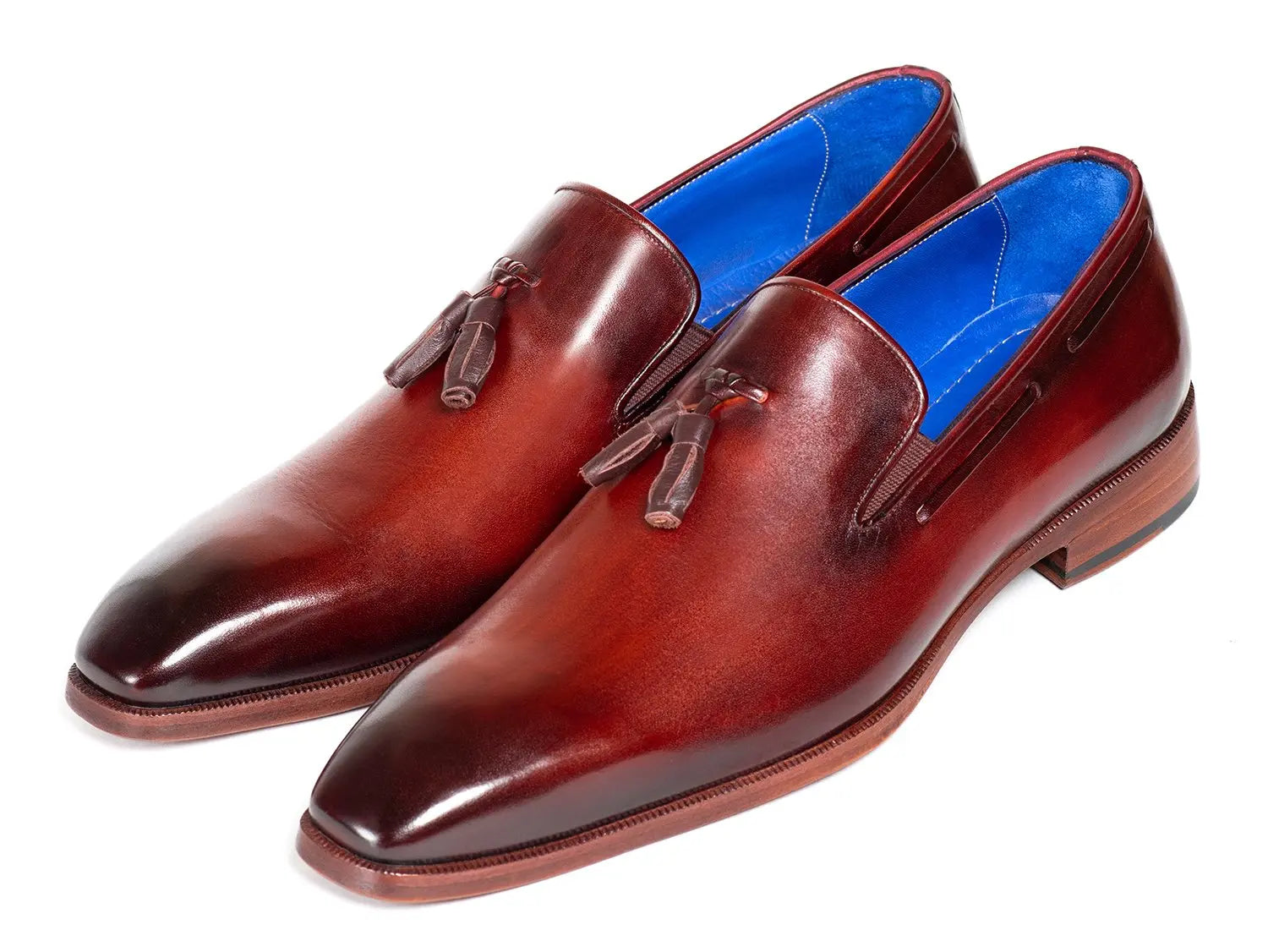 Paul Parkman Men's Garnet Brown Tassel Loafers (ID#5141GBRW) PAUL PARKMAN
