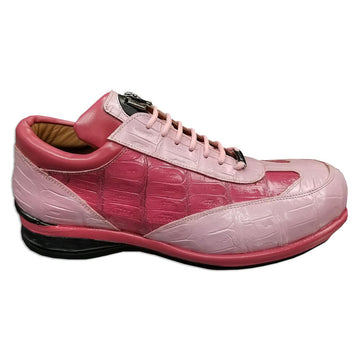 Mauri Swamp 8690 Fuchsia/Pink Genuine Baby Crocodile H/-Painted Casual Sneakers