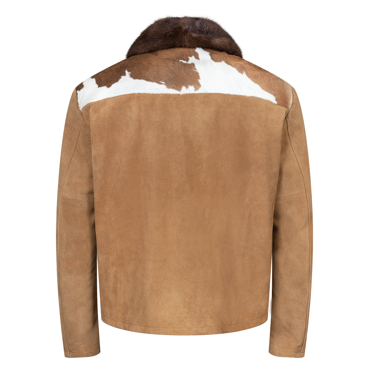 Jakewood 2065 Brown/Camel/White Genuine Pony Hair/Suede Jacket