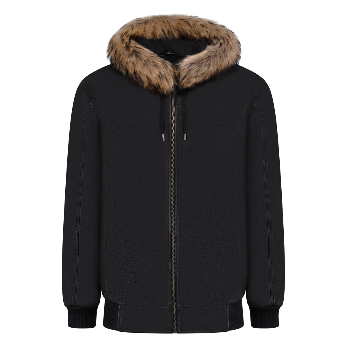 Jakewood 2066F Black Genuine Lambskin Leather Jacket