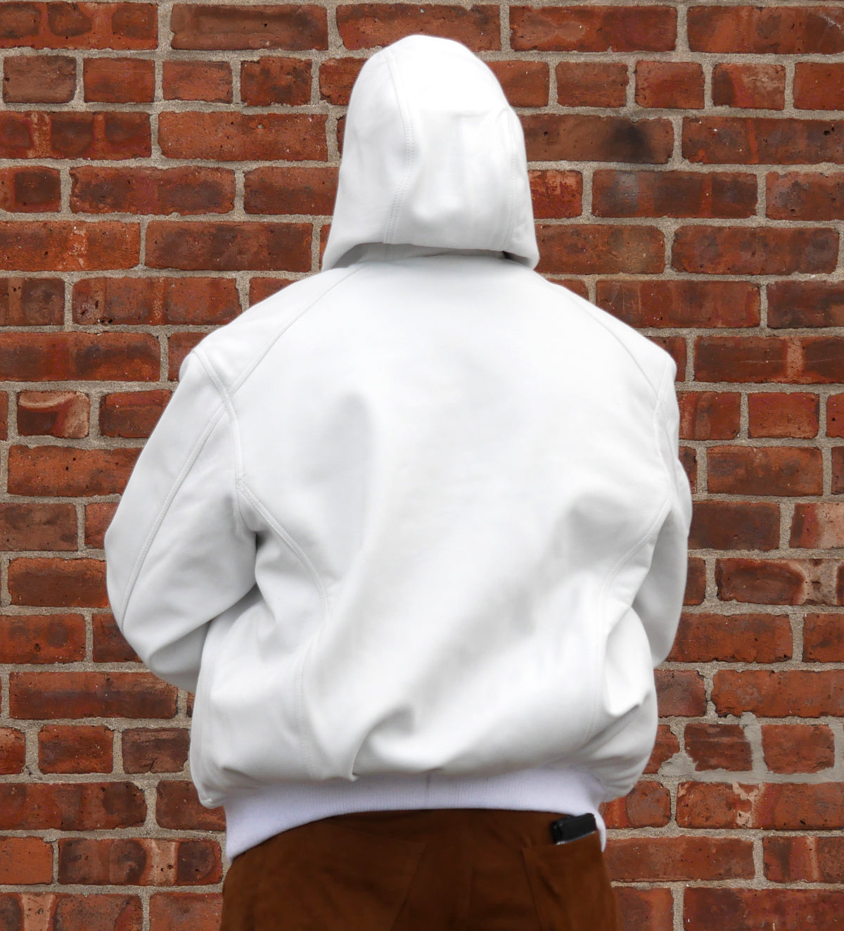 Jakewood 2066H White Genuine Lambskin Leather Jacket