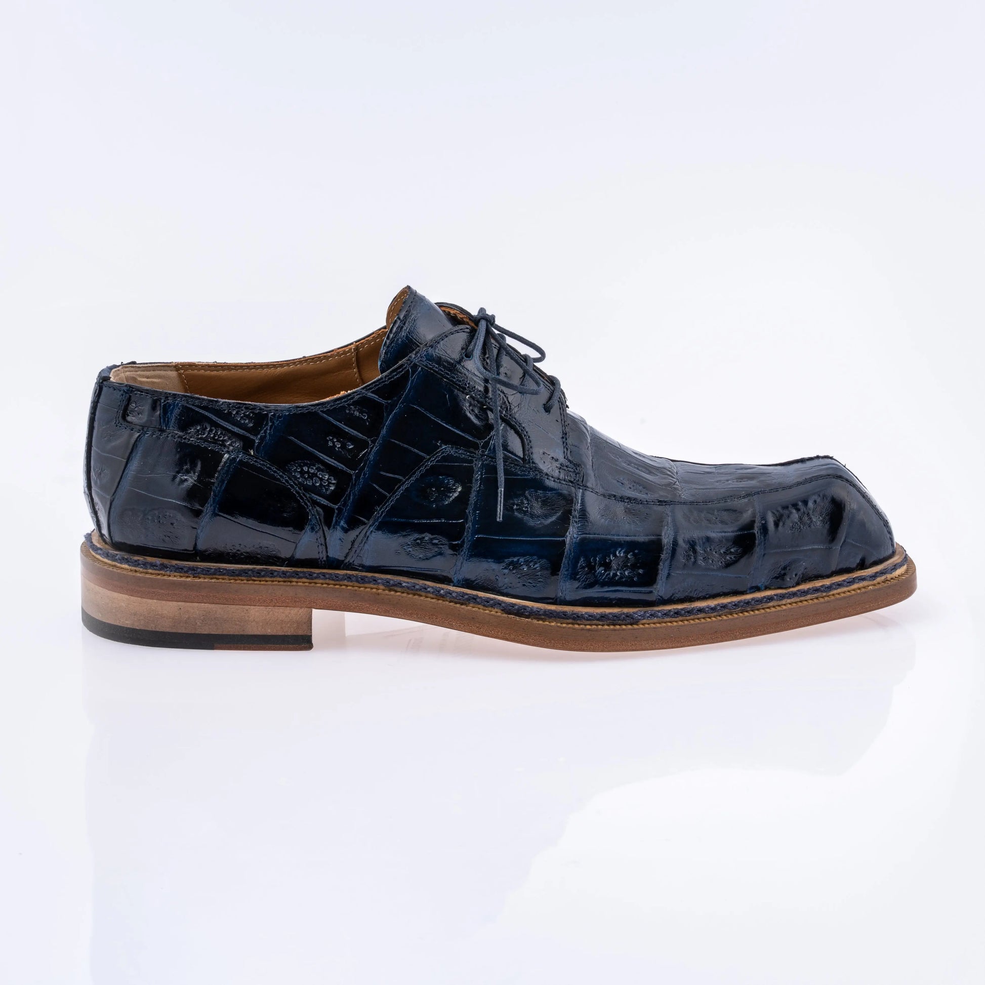 Mauri 2114/4 Wonder Blue Genuine Baby Crocodile Oxfords