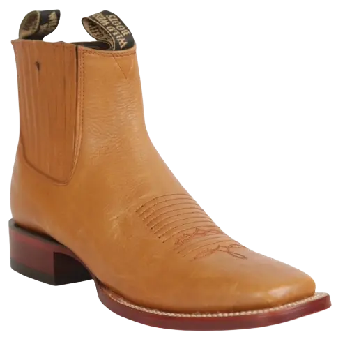 Wild West 282BM2151 Women's Honey Genuine Leather Ranch Toe Short Boots