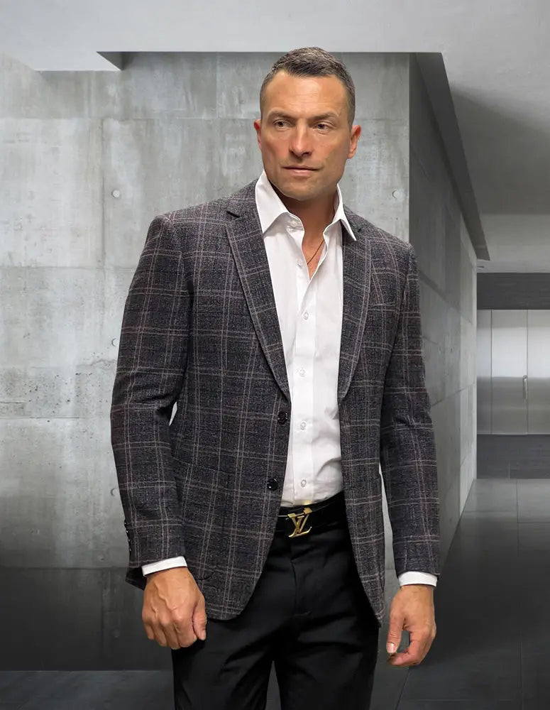 Statement Tropez Black Super 180's Italian Wool/Cashmere Blazer