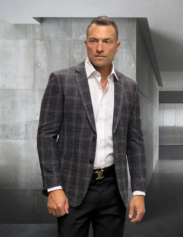 Statement Tropez Black Super 180's Italian Wool/Cashmere Blazer