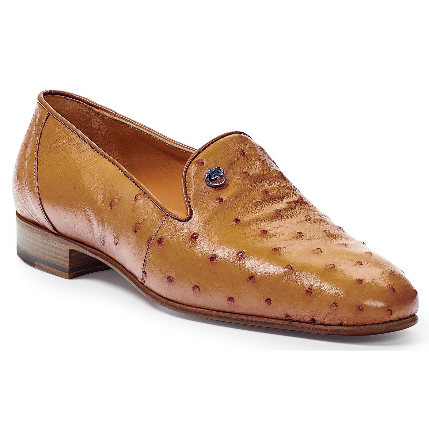 Mauri 4516/5 Buttercup Genuine Ostrich Loafer Shoes