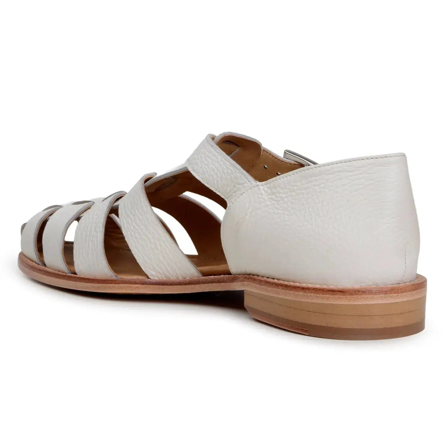 Belvedere Elio Milk Genuine Leather Italian Deerskin Sandals