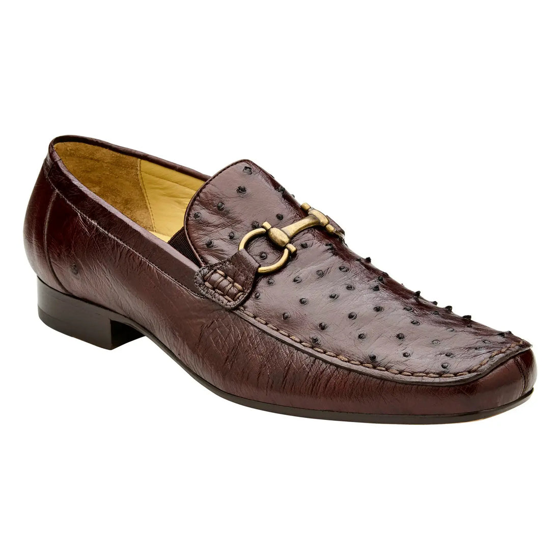 Belvedere Bartolo 1026OB Brown Genuine Ostrich Loafers
