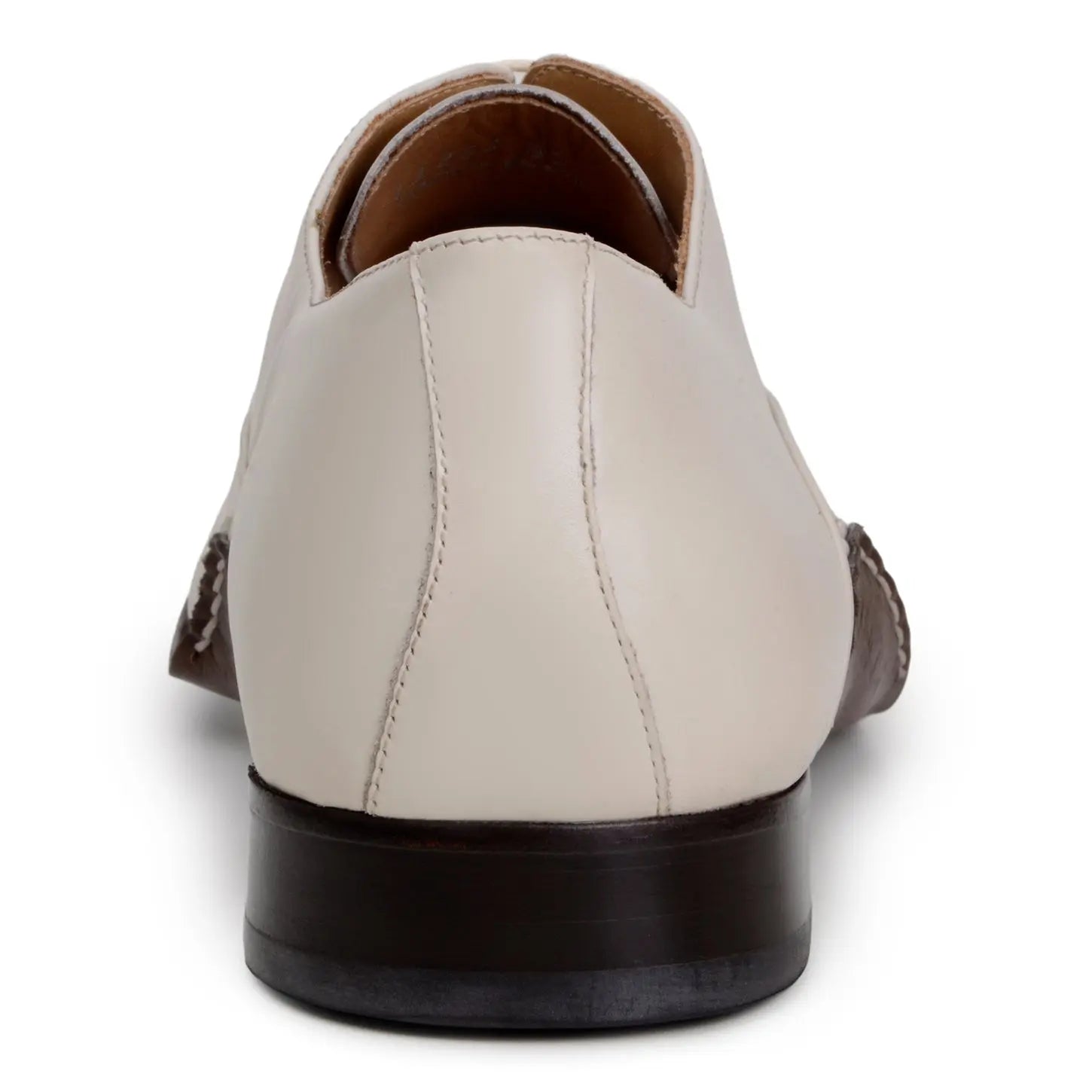 Belvedere Bianca Light Bone Genuine Leather Italian Calf Oxfords