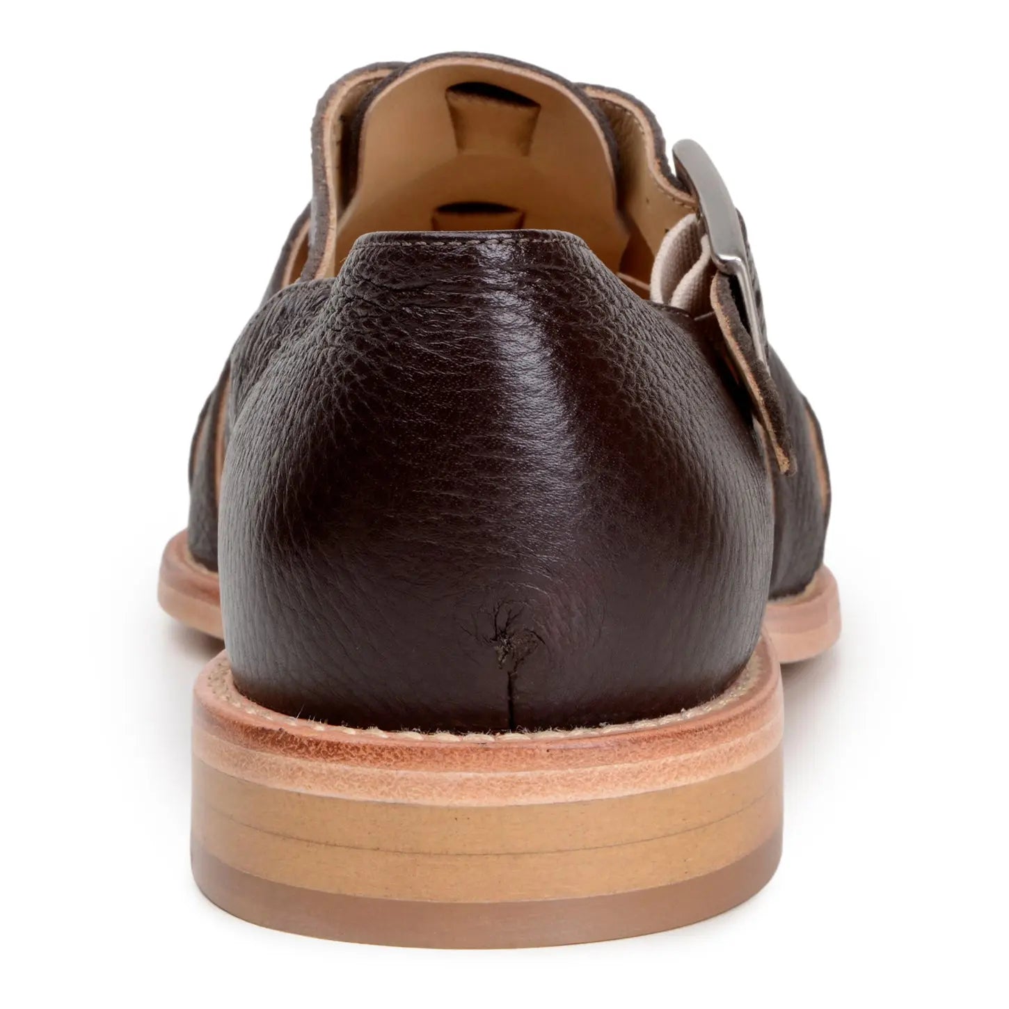 Belvedere Elio Brown Genuine Leather Italian Deerskin Sandals