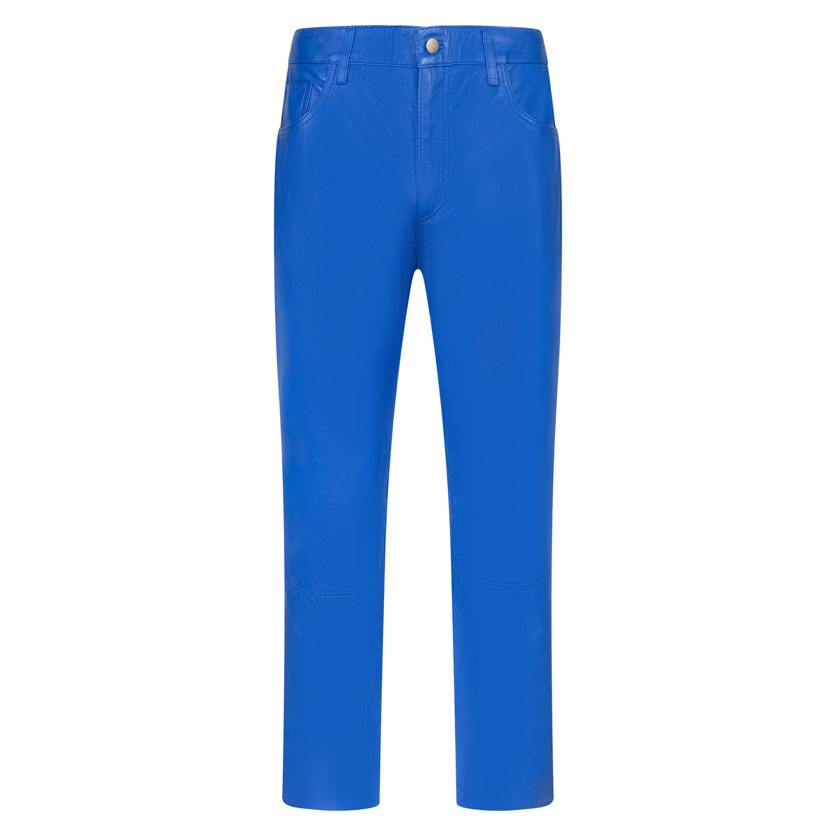 Jakewood 123 Royal Blue Genuine Lambskin Leather Shirt/Pants Set