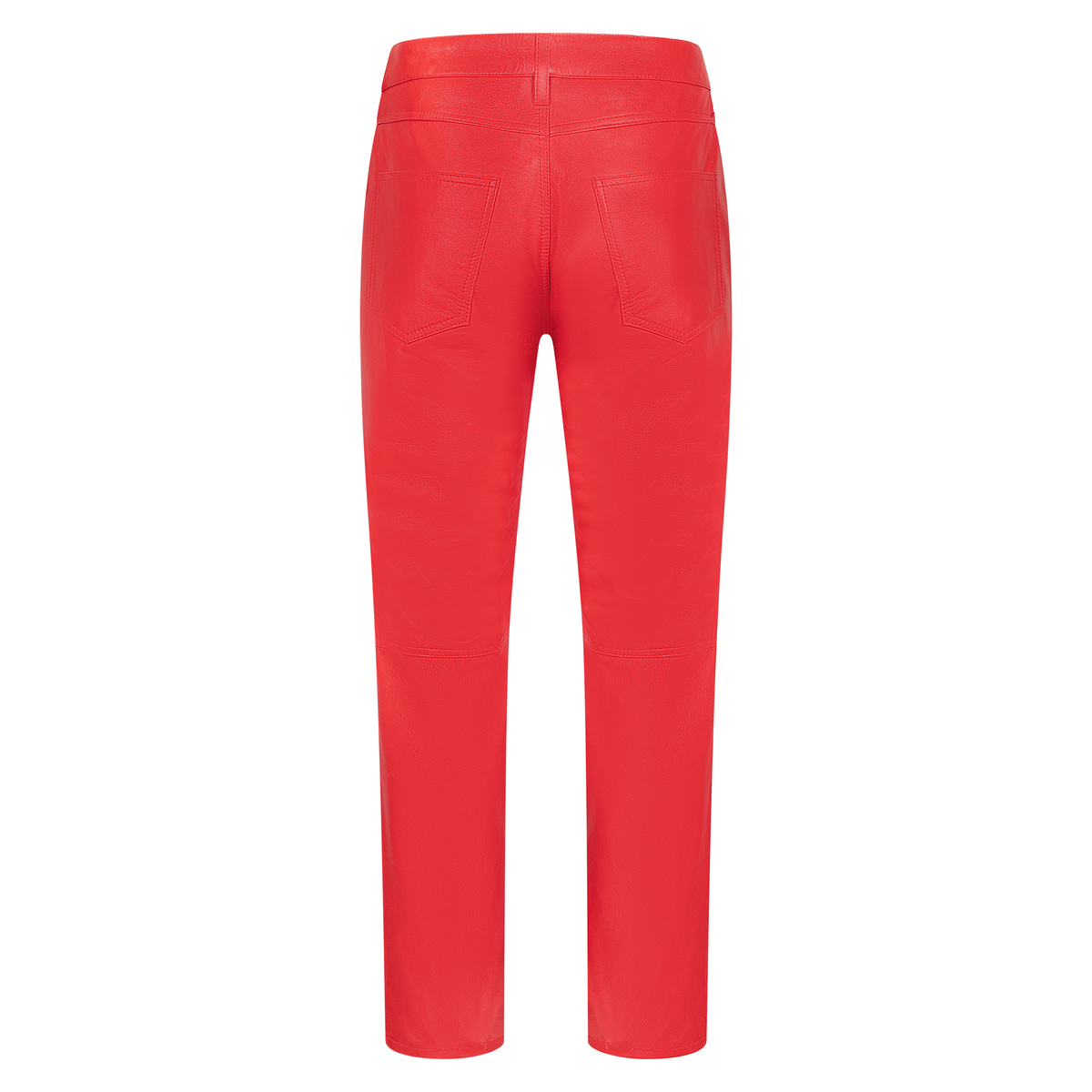 Jakewood 123 Red Genuine Lambskin Leather Pants