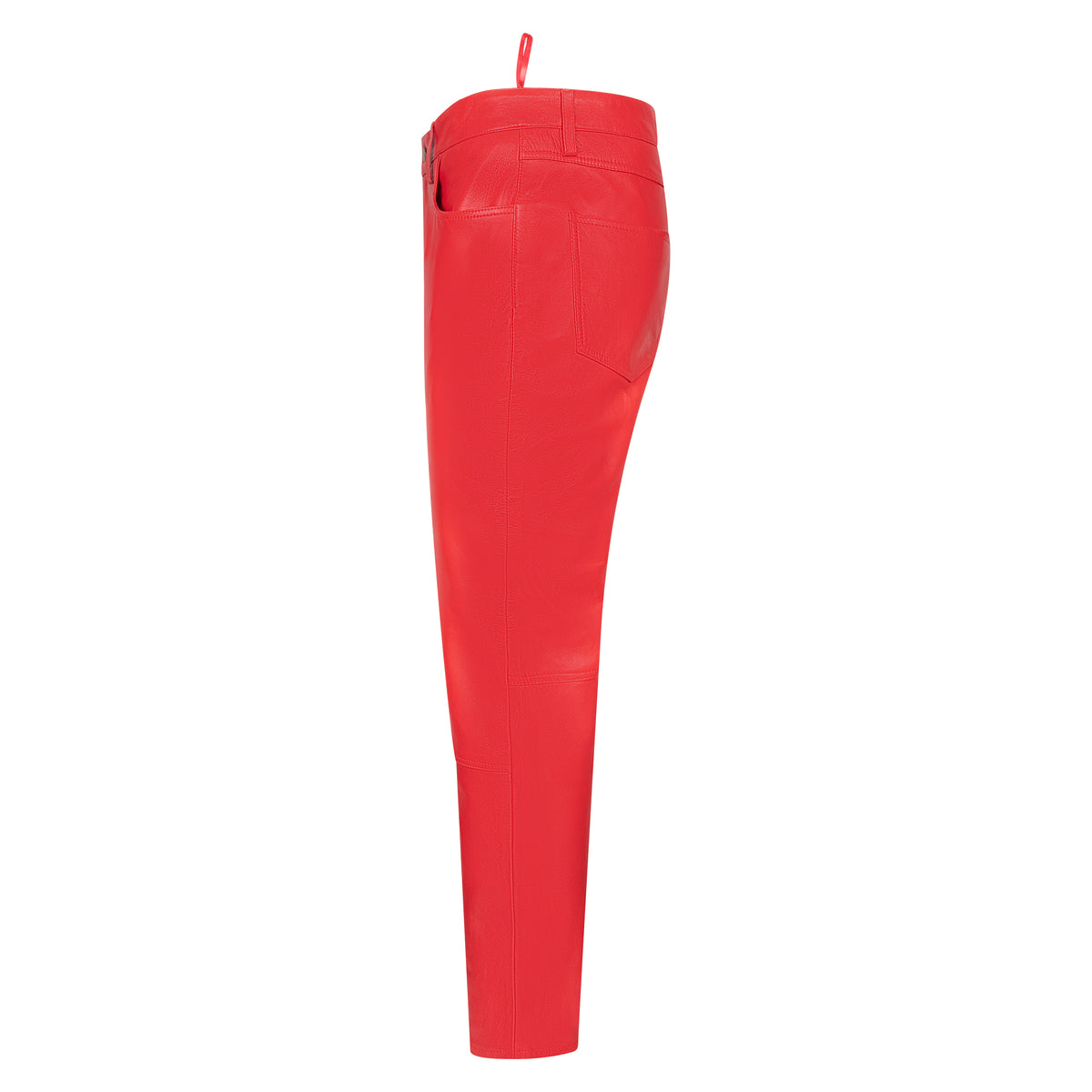 Jakewood 123 Red Genuine Lambskin Leather Shirt/Pants Set