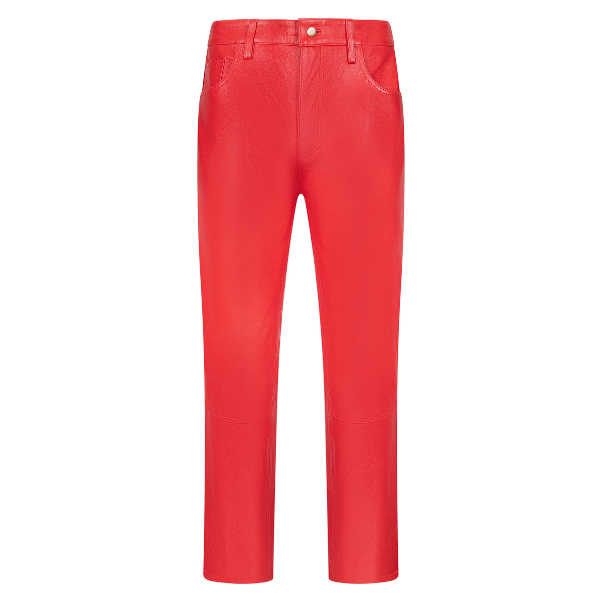 Jakewood 123 Red Genuine Lambskin Leather Pants