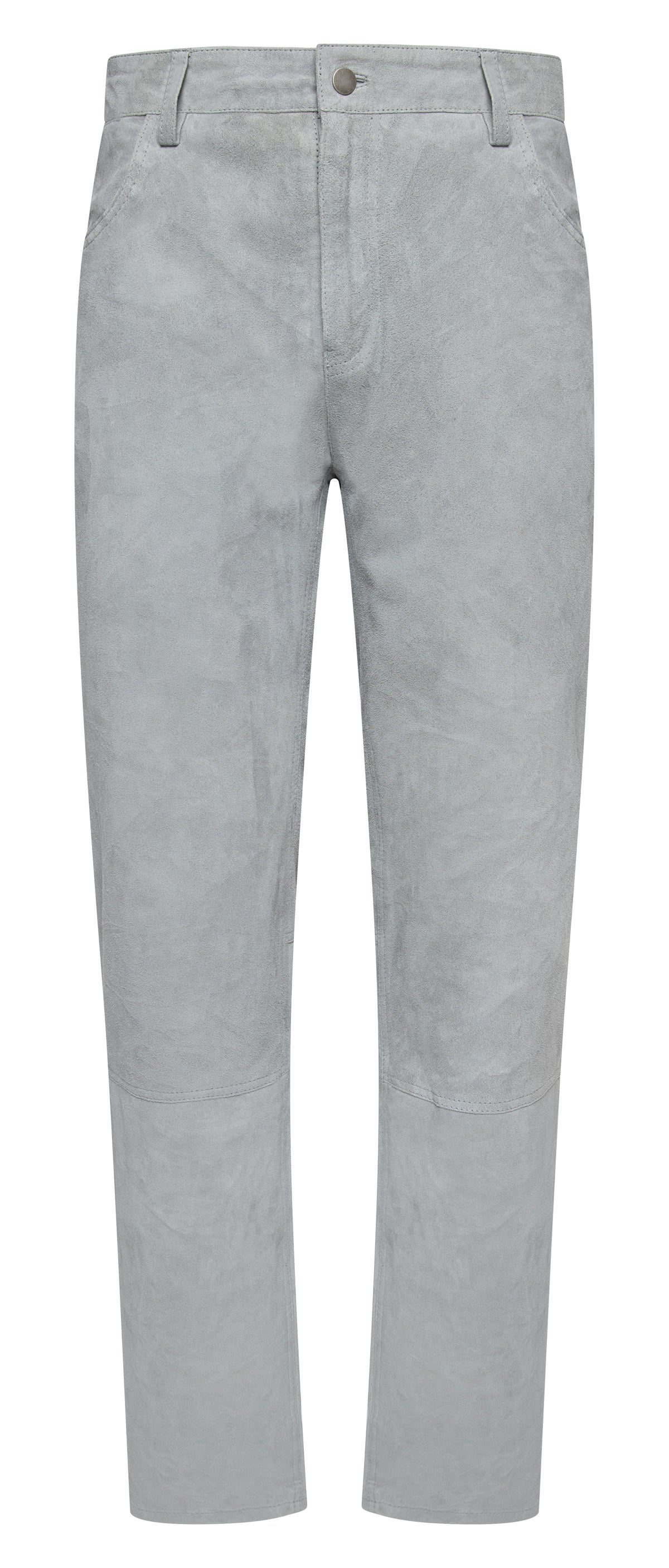 Jakewood 122 Gray Genuine Suede Leather Pants