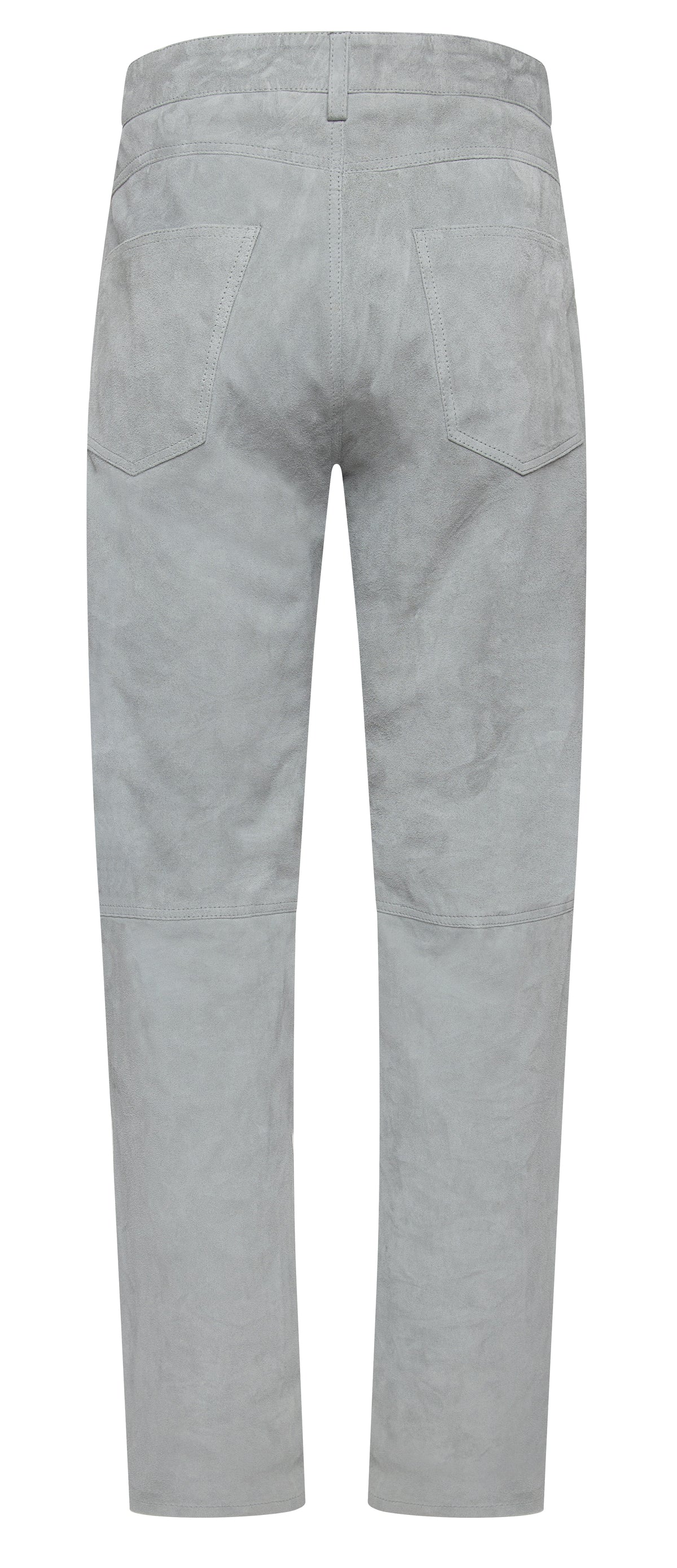 Jakewood 122 Gray Genuine Suede Leather Pants