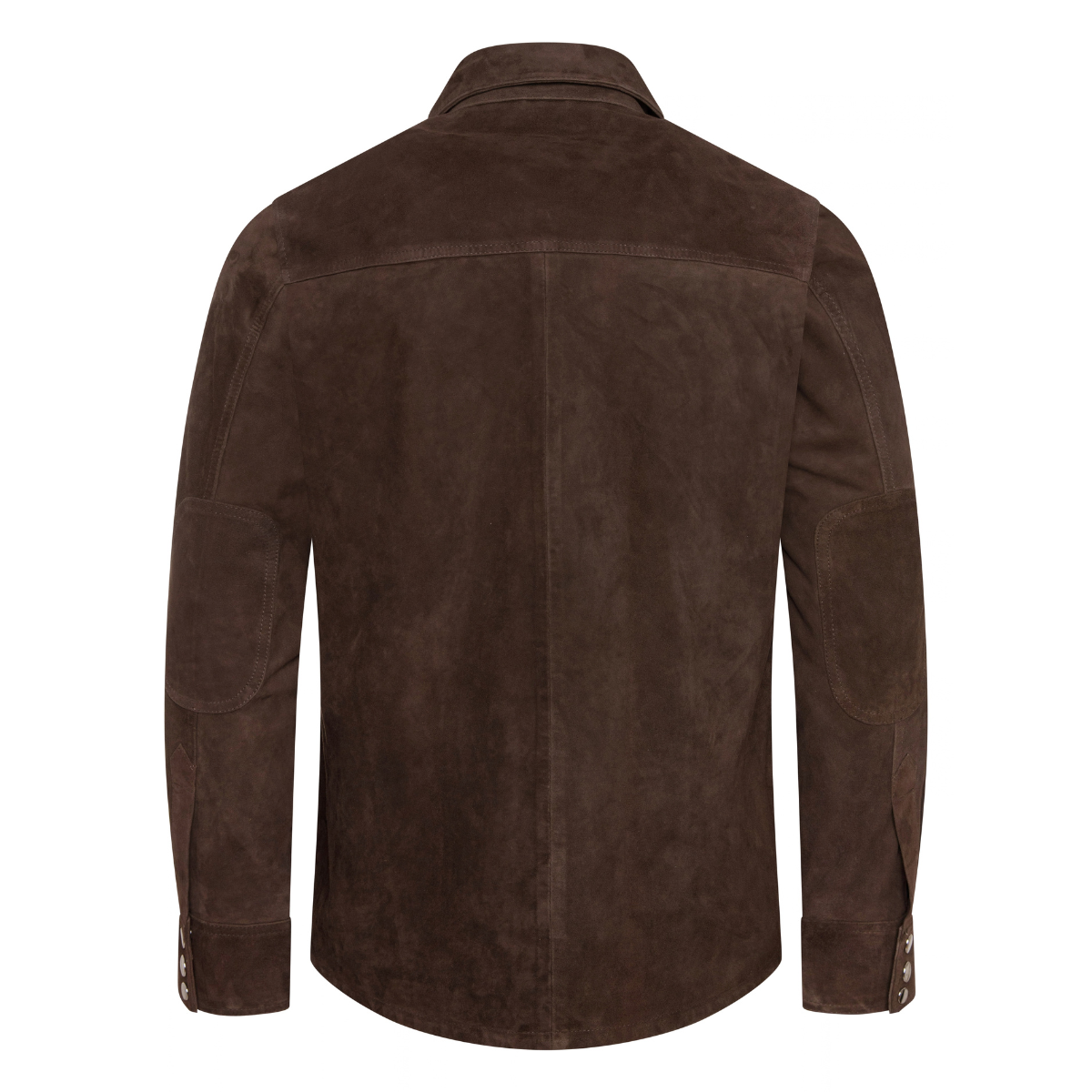 Jakewood 2512 Brown Genuine Suede Leather Shirt