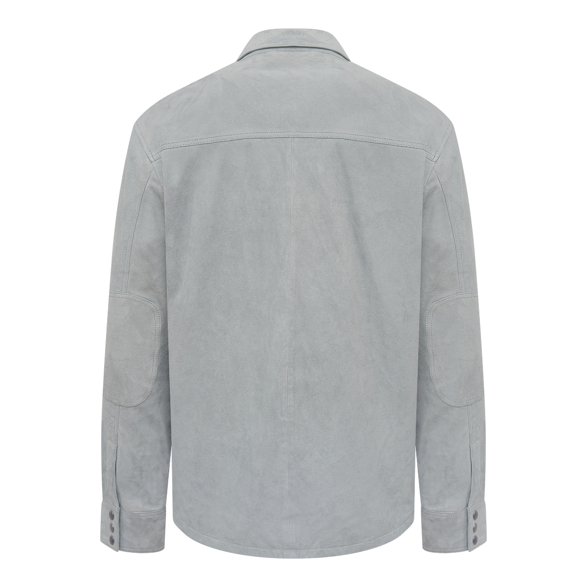 Jakewood 2512 Gray Genuine Suede Leather Shirt