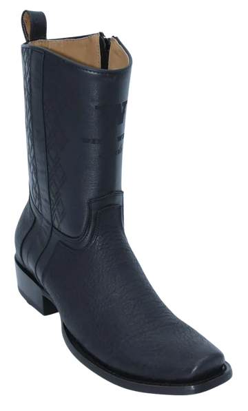 Wild West 274BH3105 Women's Black Genuine Leather Cutter Toe Dubai Boots