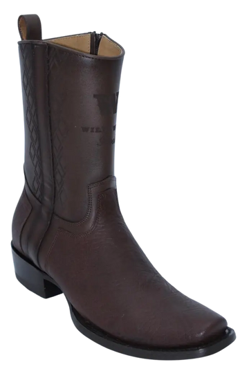 Wild West 274BH3107 Women's Brown Genuine Leather Cutter Toe Dubai Boots