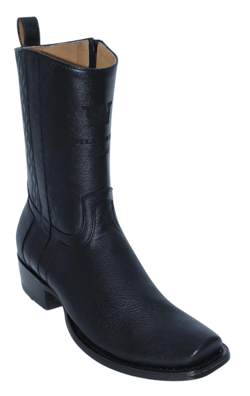 Wild West 274BH8305 Women's Black Genuine Leather Cutter Toe Dubai Boots