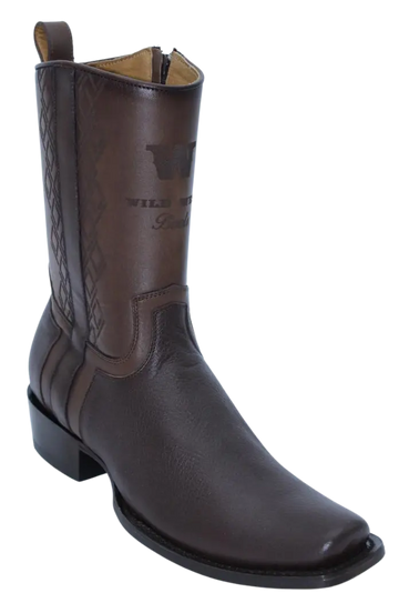 Wild West 274BH8307 Women's Brown Genuine Leather Cutter Toe Dubai Boots