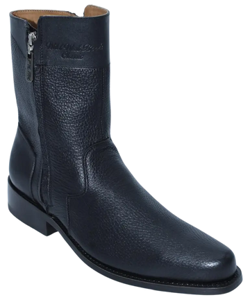 Wild West 278B28305 Women's Black Genuine Leather Low Shaft Round Toe Boots Suit Essence