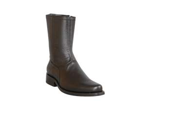 Wild West 278BI2605 Women's Black Genuine Leather Low Shaft Square Toe Boots Suit Essence