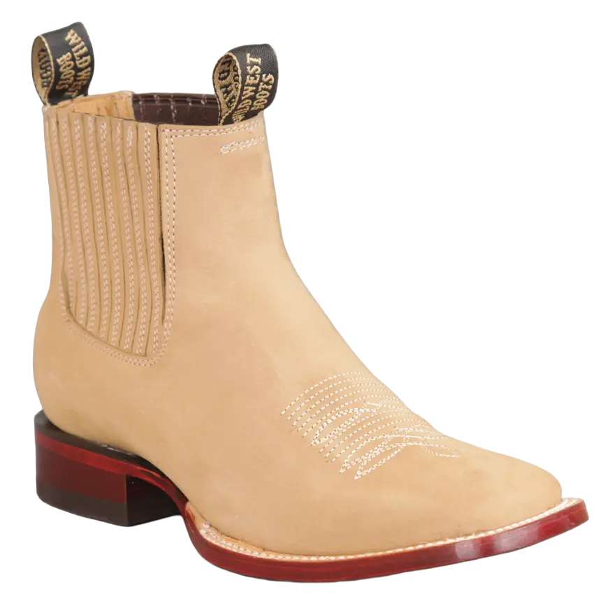 Wild West 282BM6311 Women's Oryx Genuine Leather Ranch Toe Short Boots