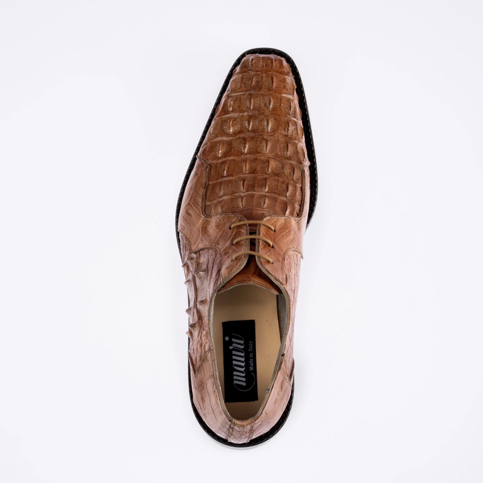 Mauri 2982/1 Cognac Genuine Hornback/Baby Crocodile Oxfords