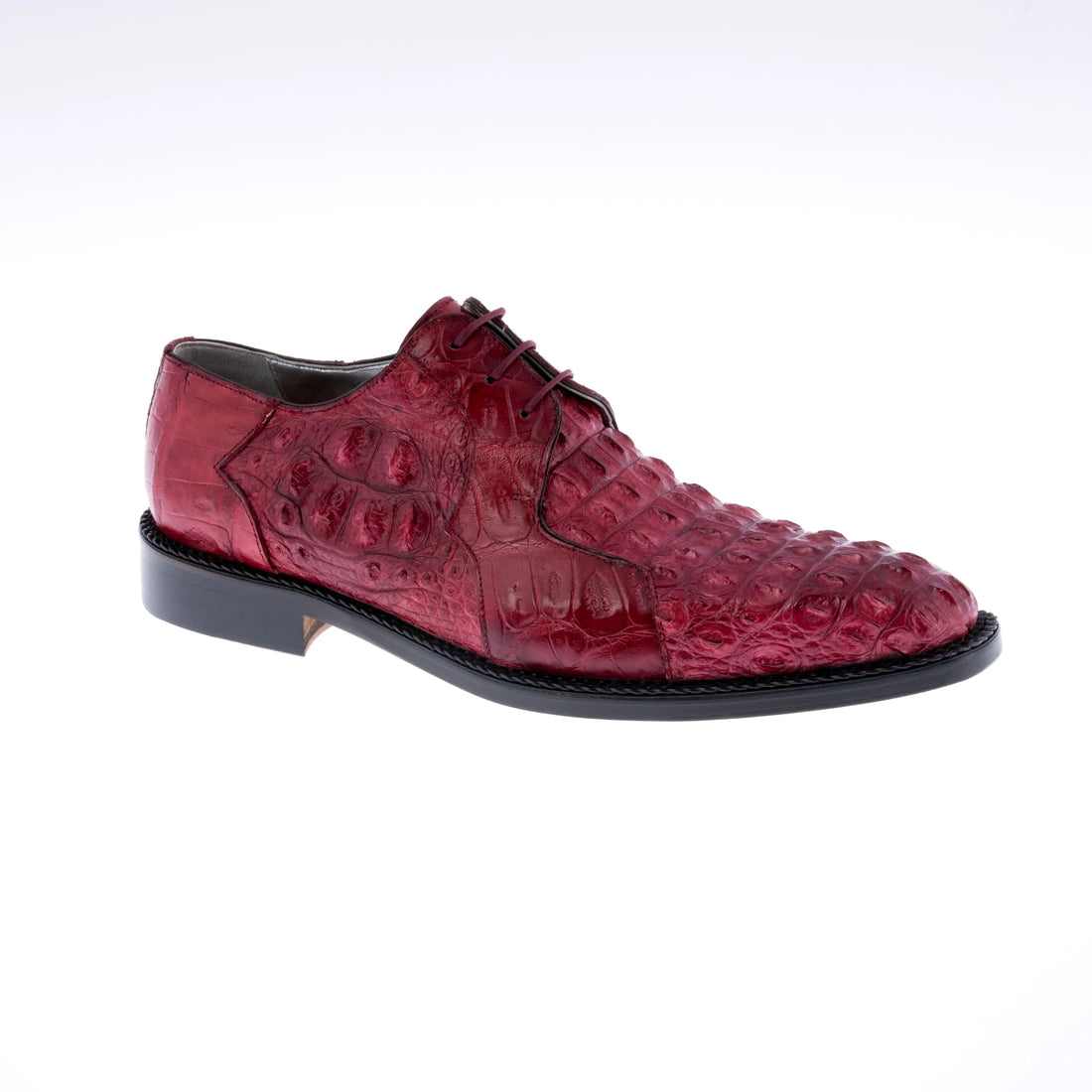 Mauri 2982/1 Ruby Red Genuine Hornback/Baby Crocodile Oxfords